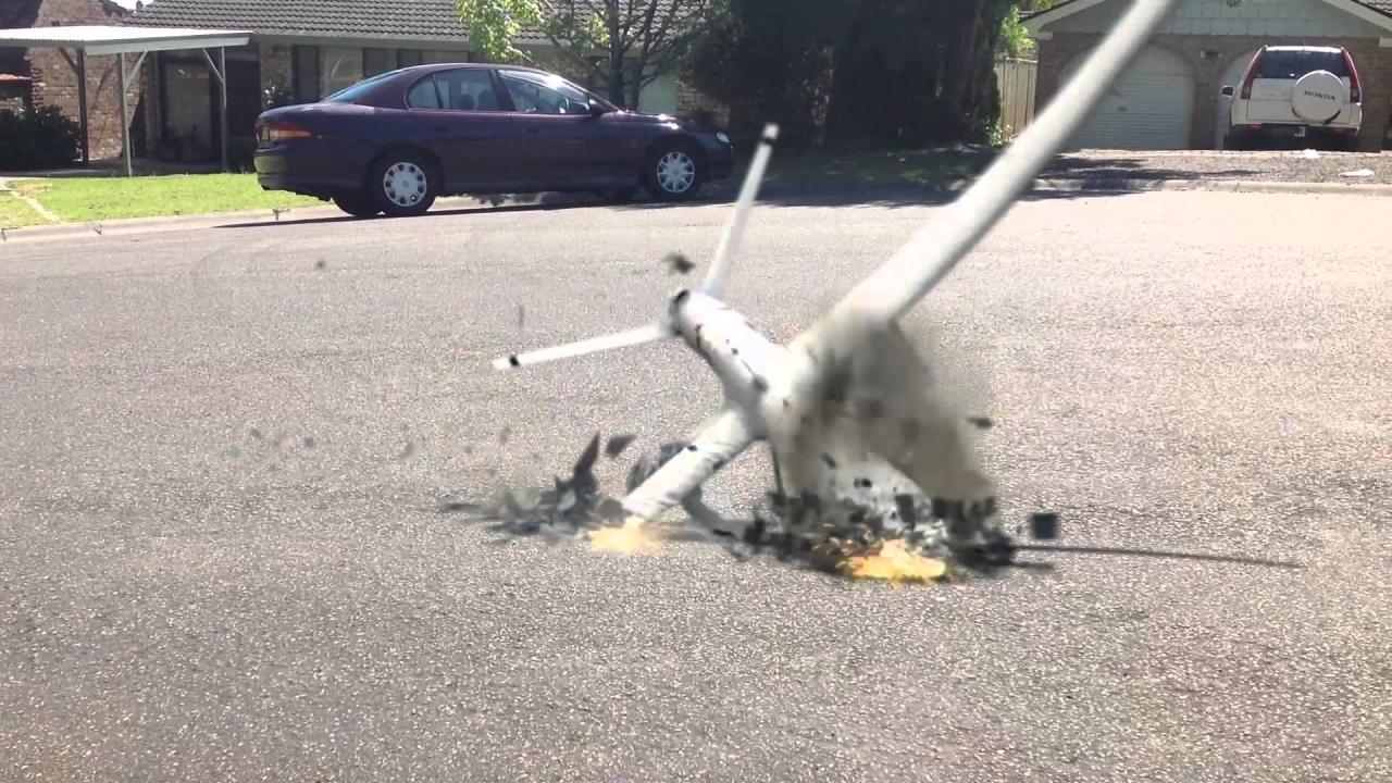 Drone crash